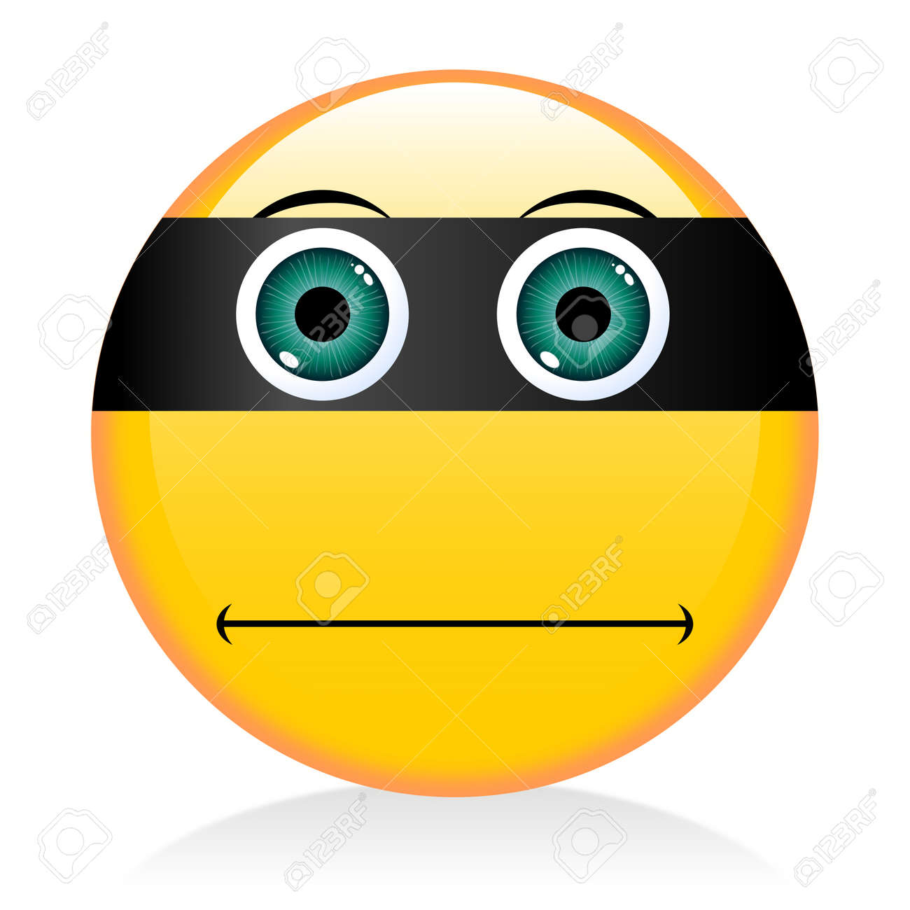 絵文字 顔文字 強盗 の写真素材 画像素材 Image