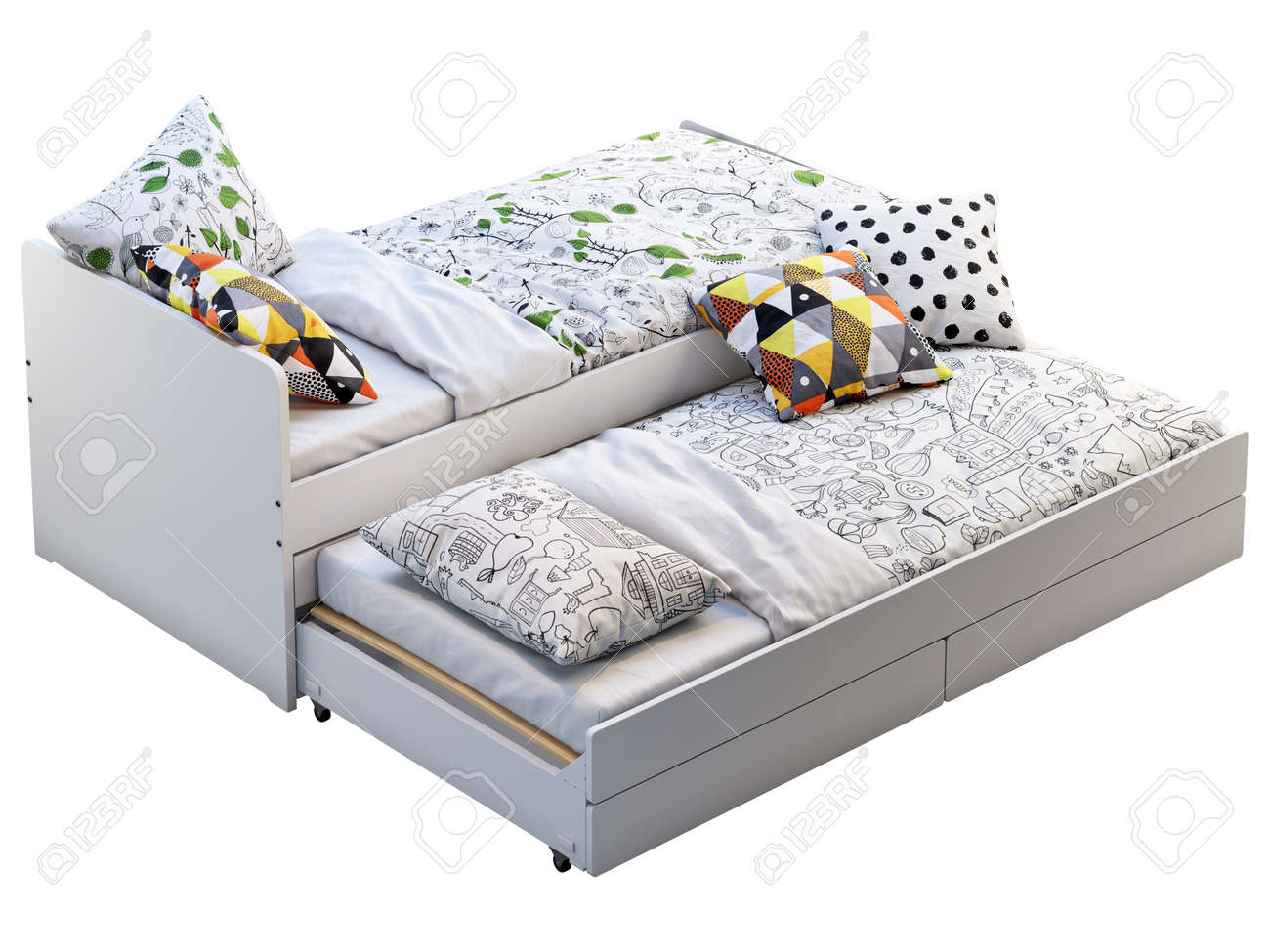 childrens bed frame with storage