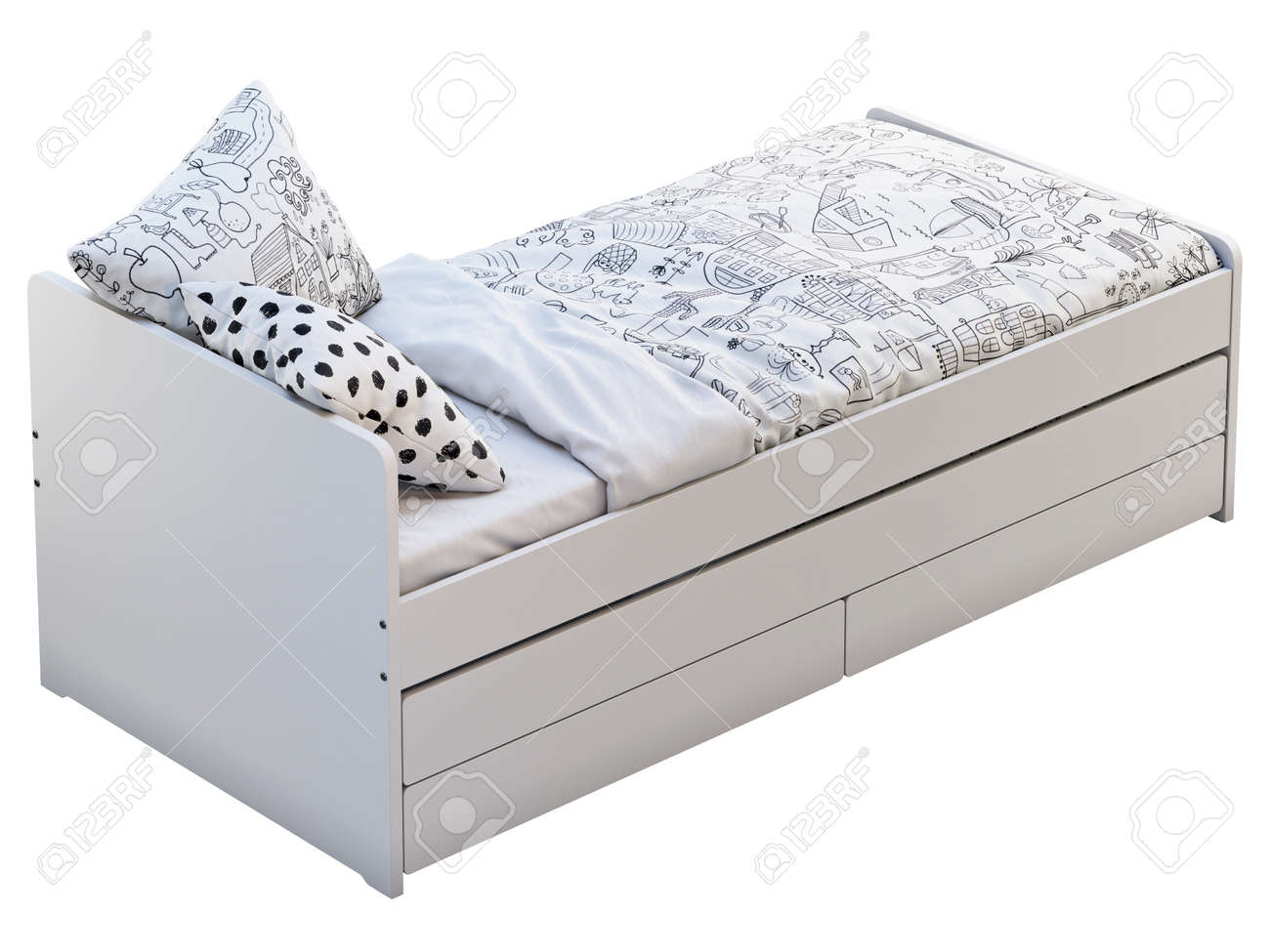 childrens bed frame with storage