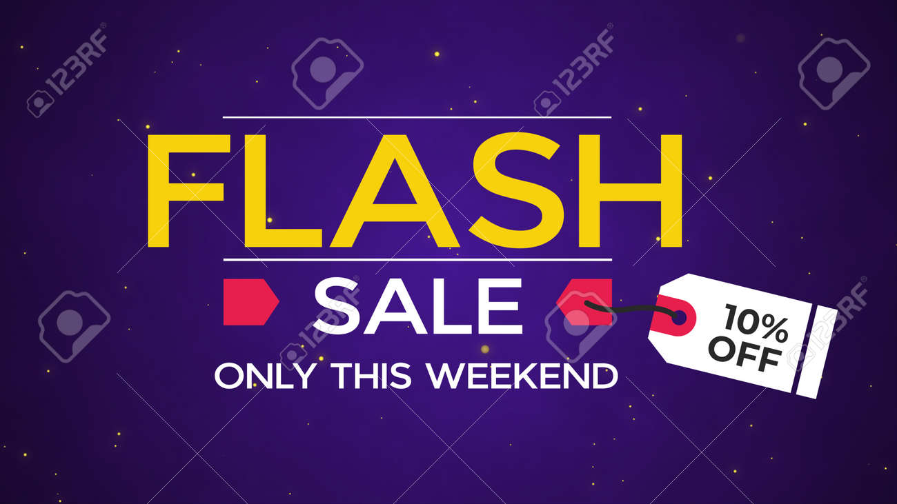 Flash Sale 10 Off Only This Weekend Word Illustration Use For Stock Photo Picture And Royalty Free Image Image