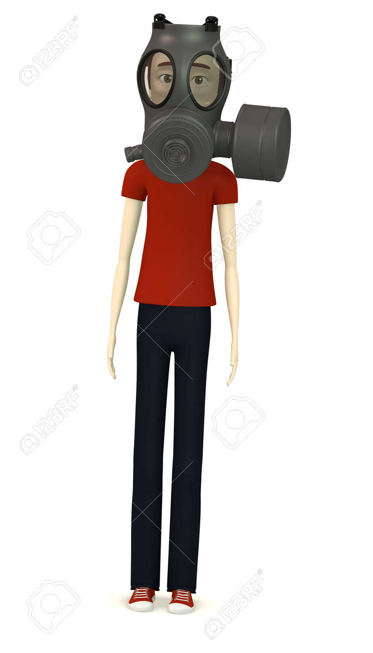 防毒マスクのアニメ キャラクターの 3 D レンダリング の写真素材 画像素材 Image 防毒マスクのアニメ キャラクターの 3 D レンダリング の写真素材 画像素材 Image