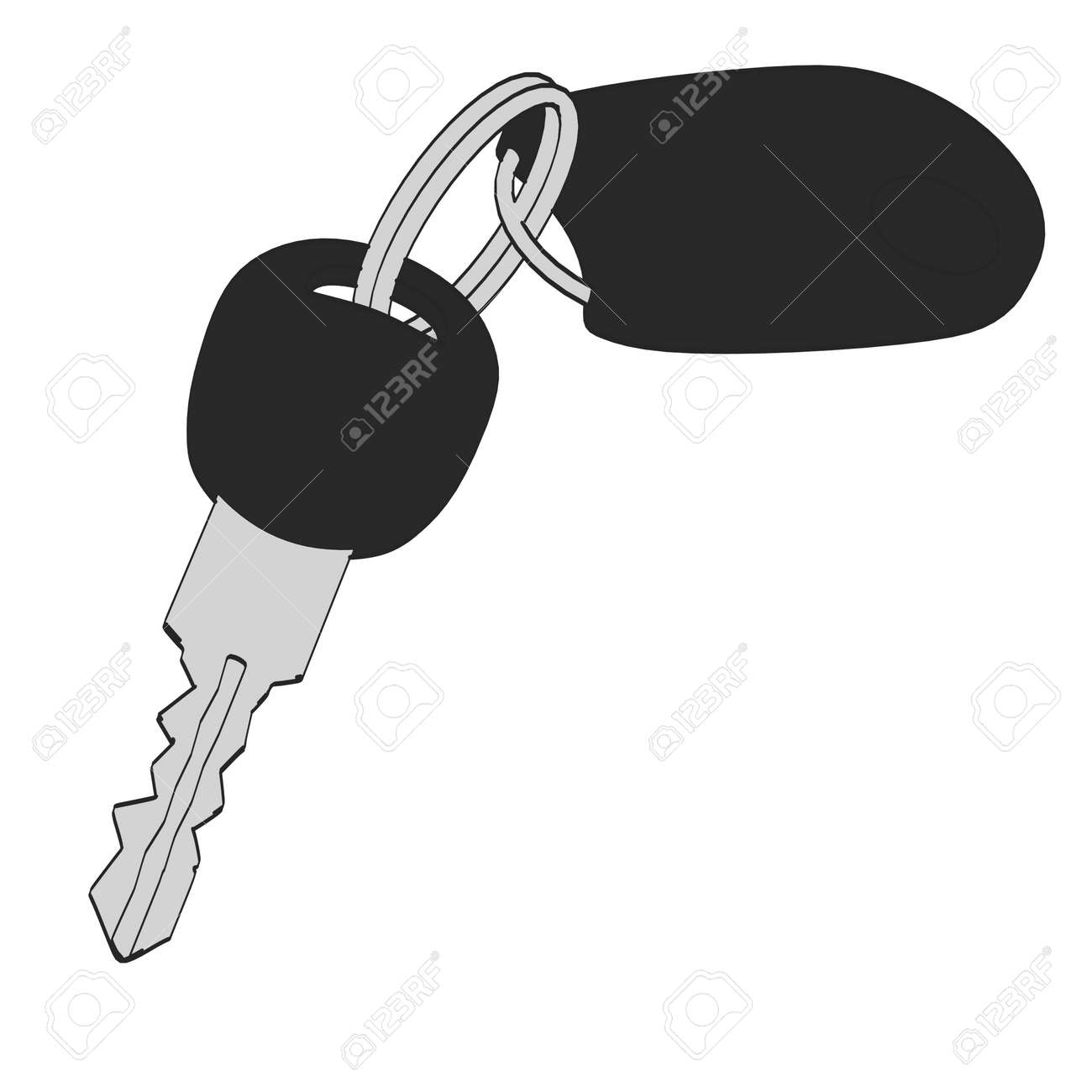 Cartoon Image Of Car Key Stock Photo, Picture and Royalty Free Image. Image  24402037., image size:1300x1300