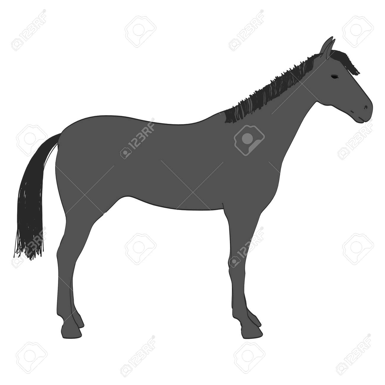 Silhouette Toy Horse With Wheels Kids First Toys Cartoon Vector Hand Drawn  Illustration Isolated On White Background Vintage Rocking Horse High-Res  Vector Graphic - Getty Images, image size:1300x1300
