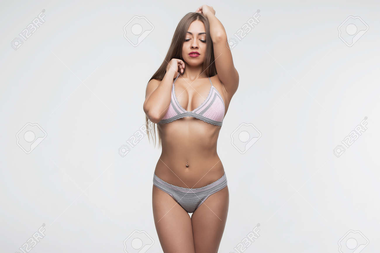Young Beautiful Girl Shows Her Gorgeous Breasts Stock Photo, Picture And  Royalty Free Image. Image 93764730.