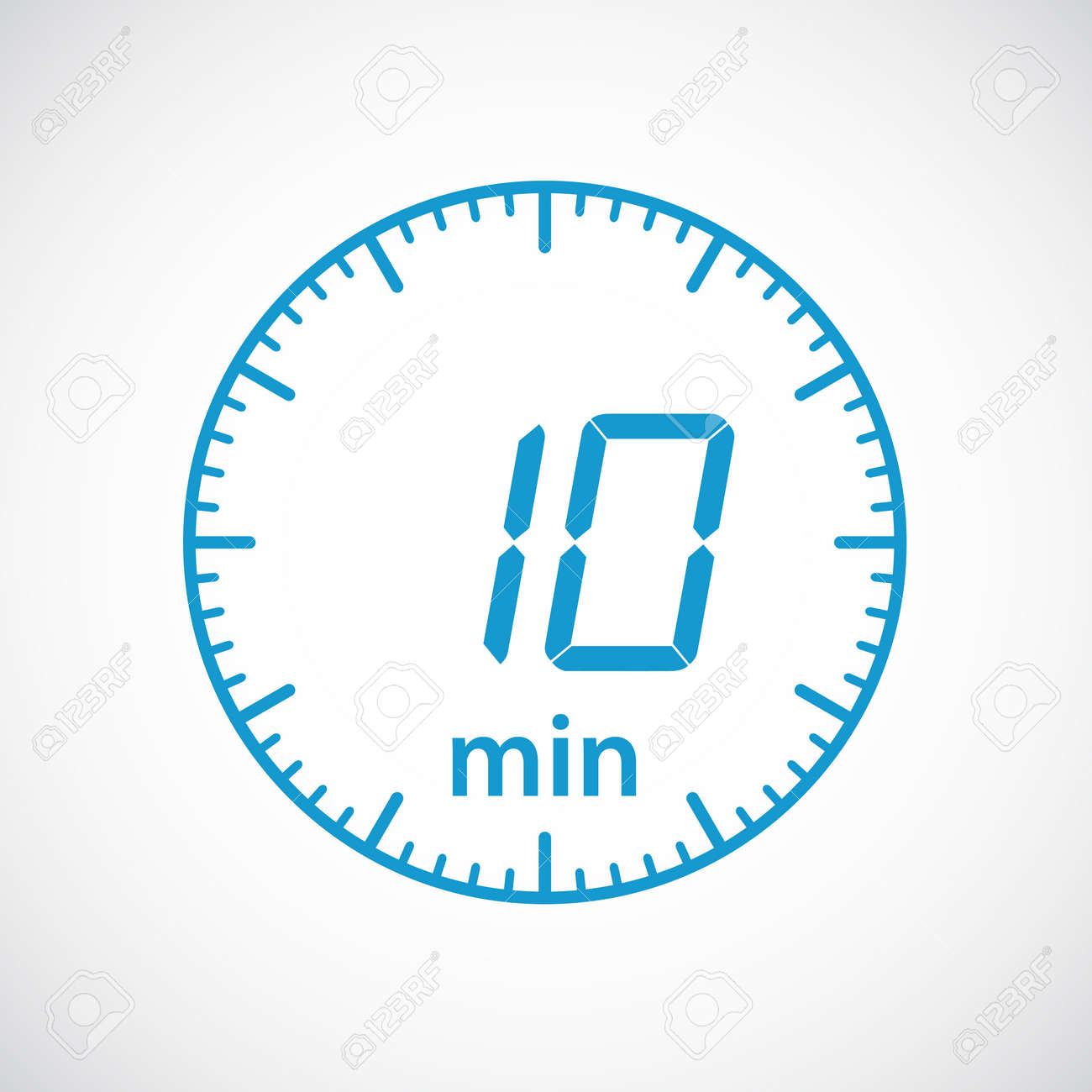 set of timers 10 minutes vector illustration royalty free cliparts