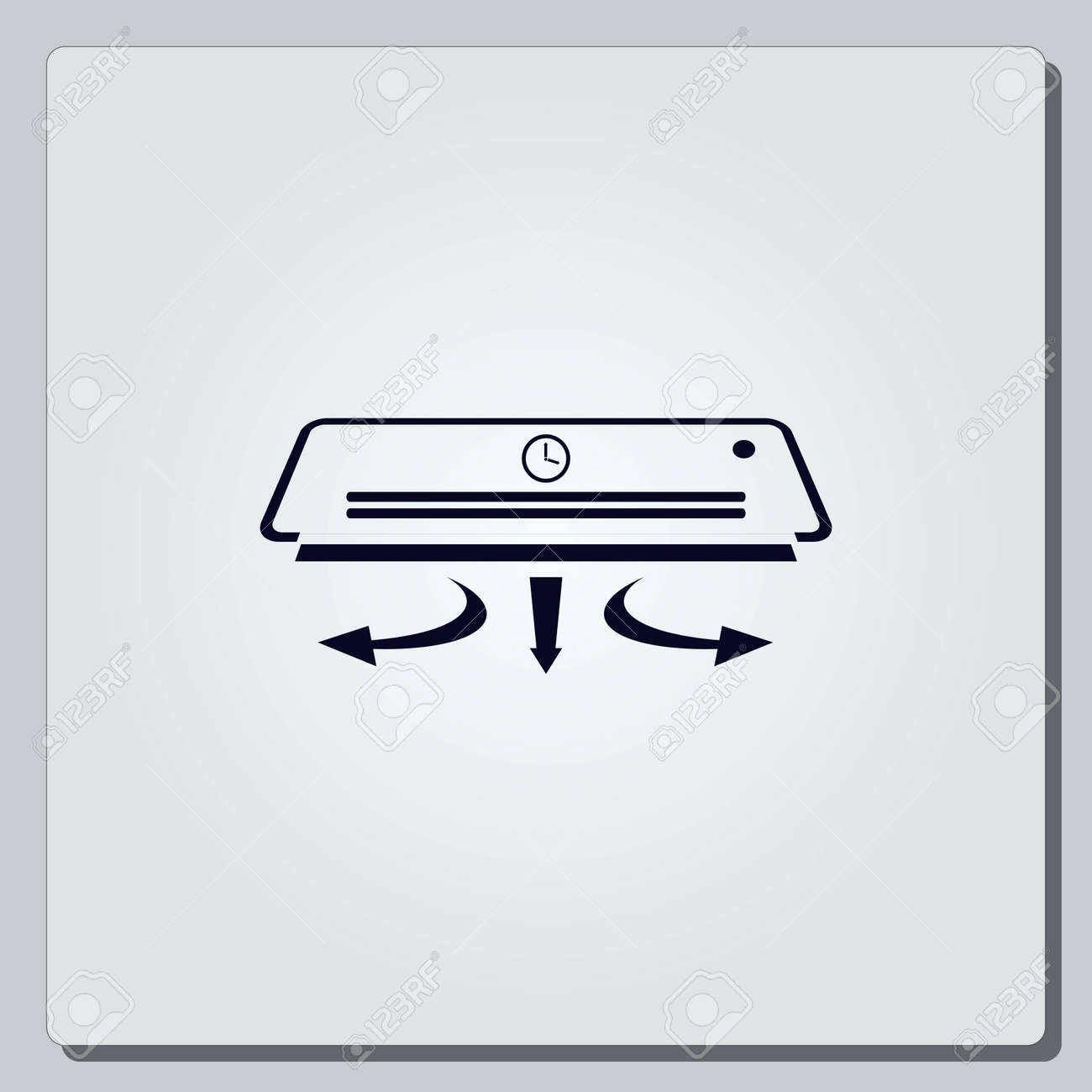 家電アイコン エアコンのアイコン ベクトルの図 システムを分割します のイラスト素材 ベクタ Image