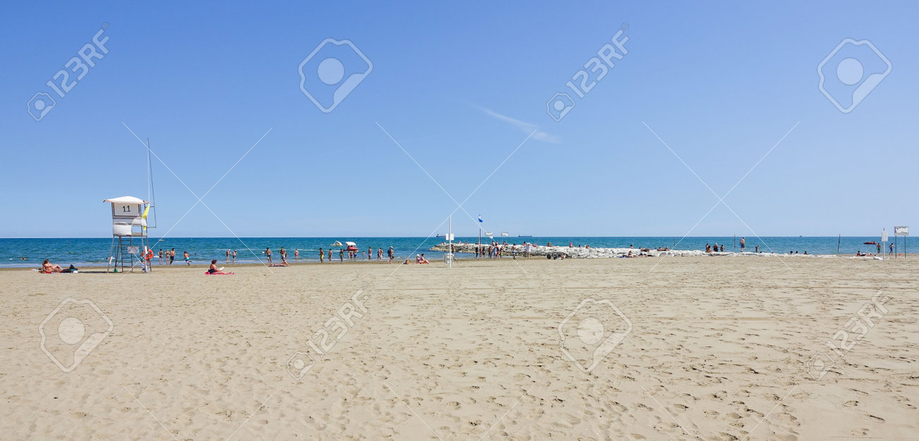 Sandy Beach Of Lido In Venice Stock Photo Picture And Royalty Free Image Image 59300517