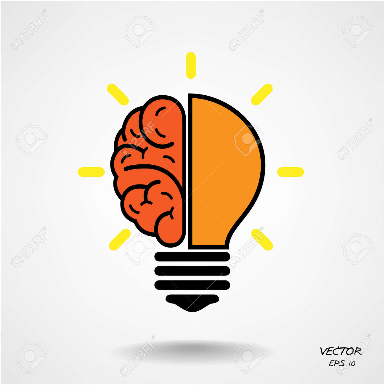 creative brain idea concept