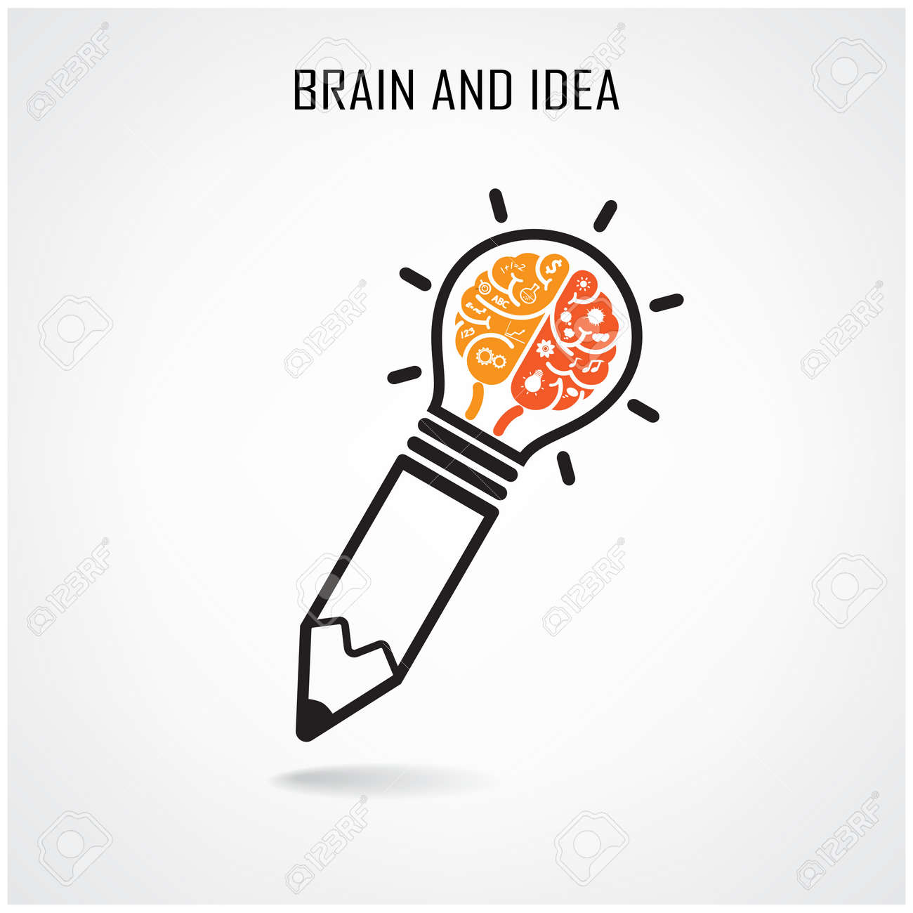 creative brain idea concept
