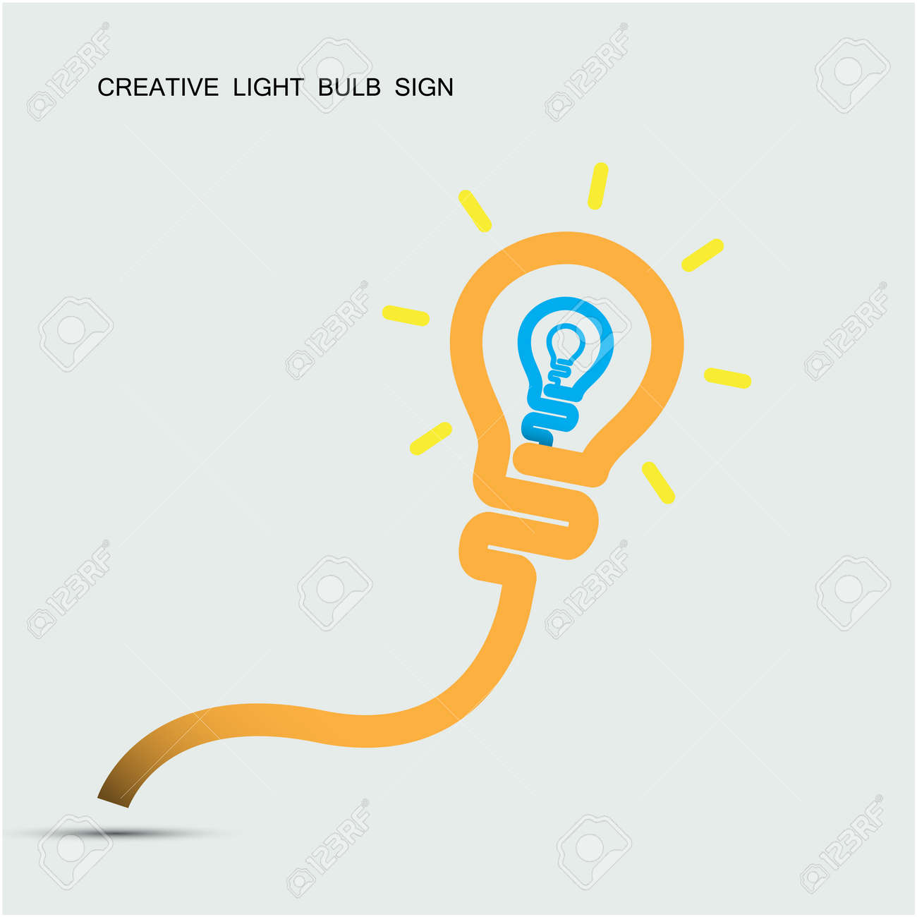 creative light bulb symbol