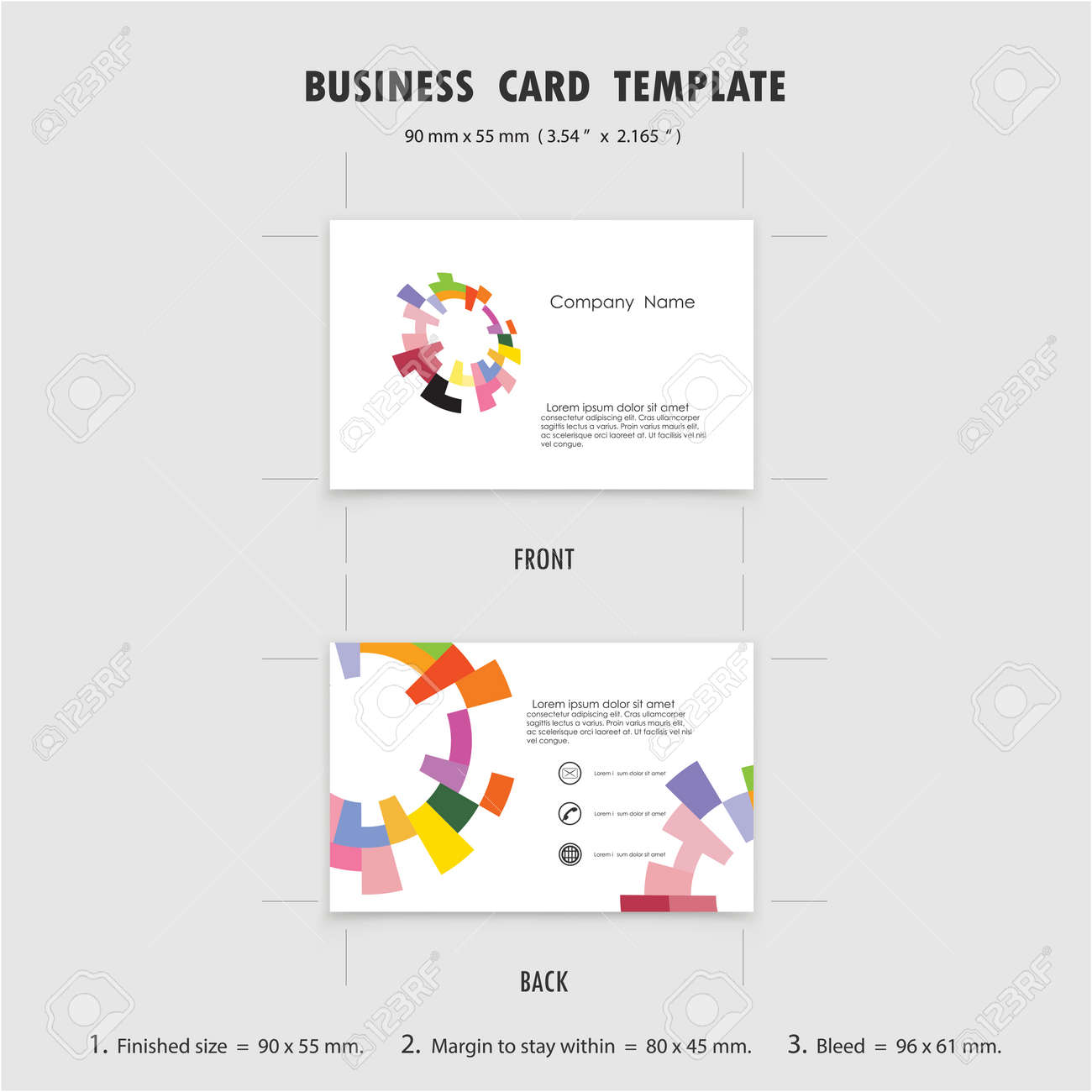 abstract creative business cards design template size 90mmx55mm 354 in x 2165 in - Business Card Template Size abstract creative business cards design template size 90mmx55mm 354 in x 2165 in - Business Card Template Size