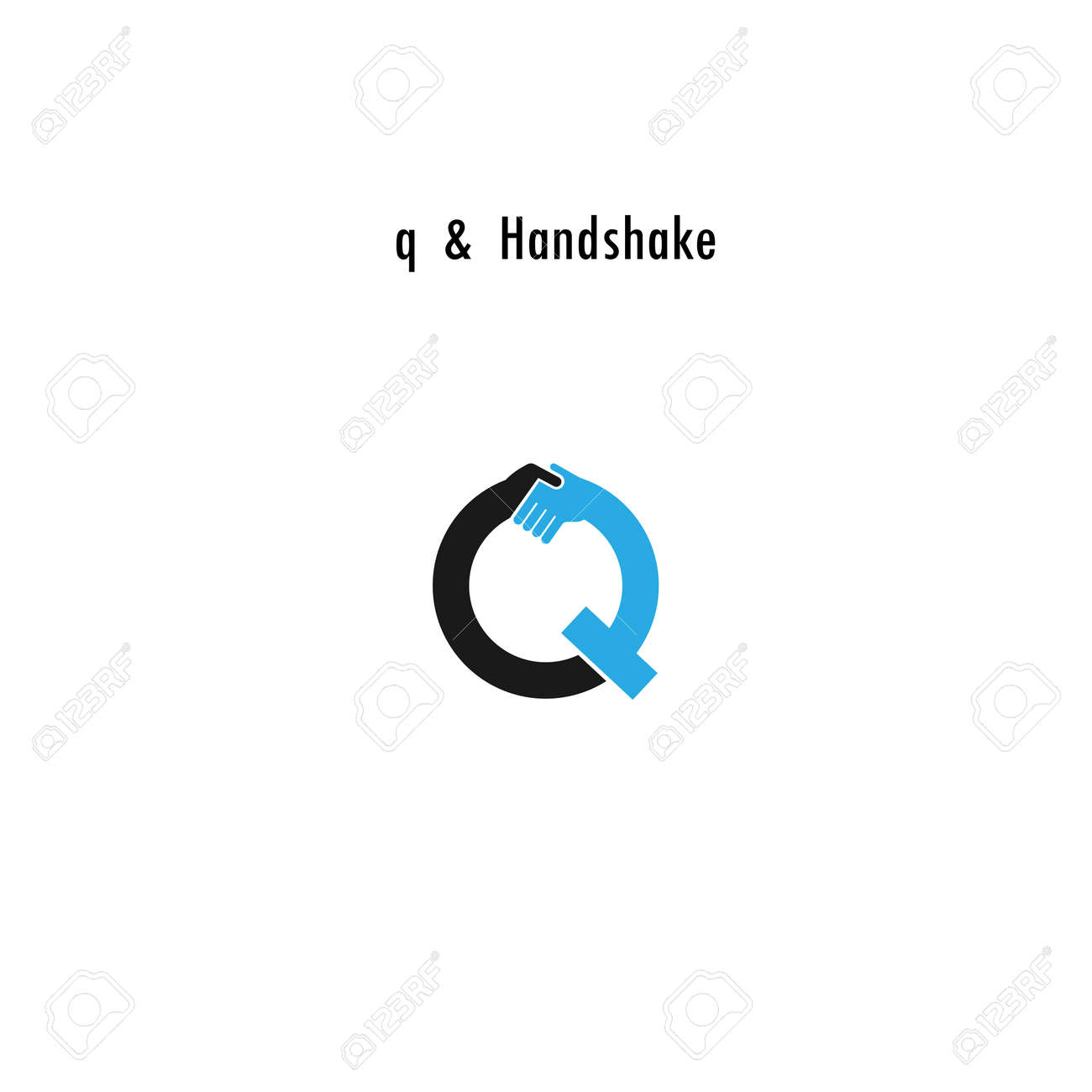 creative q letter icon abstract logo design vector template