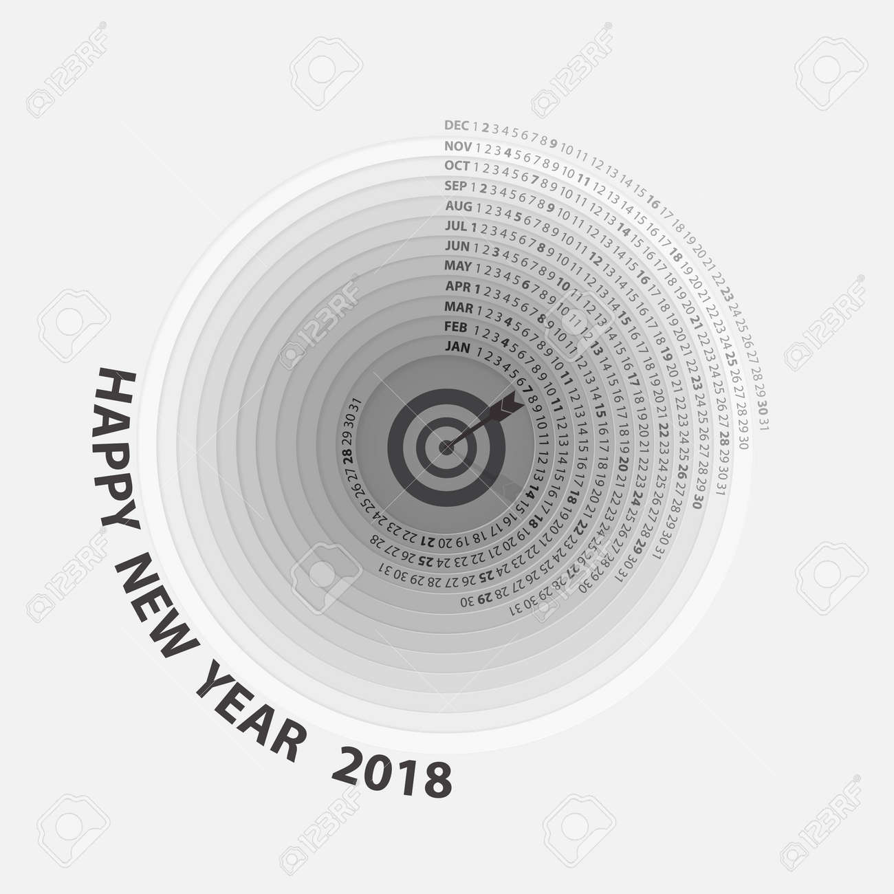circle calendar template