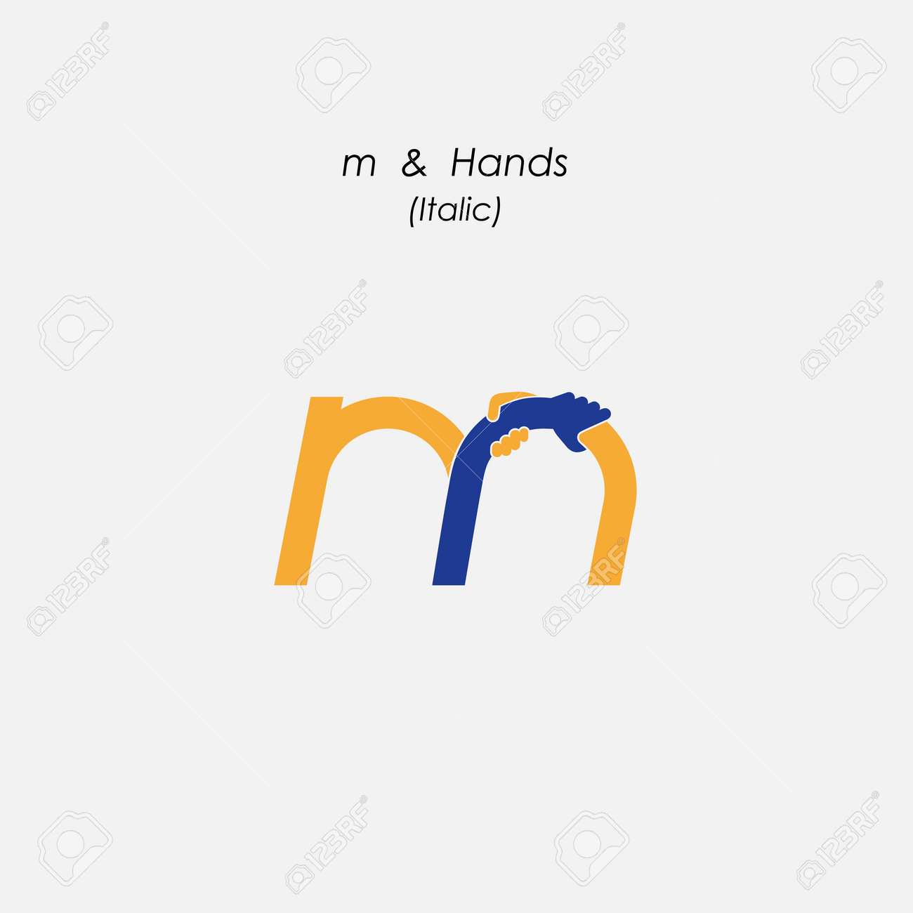 Carta M Hands Logo Design Vector Template Oferta De Negocios O Carta M Hands Logo Design Vector Template Oferta De Negocios O