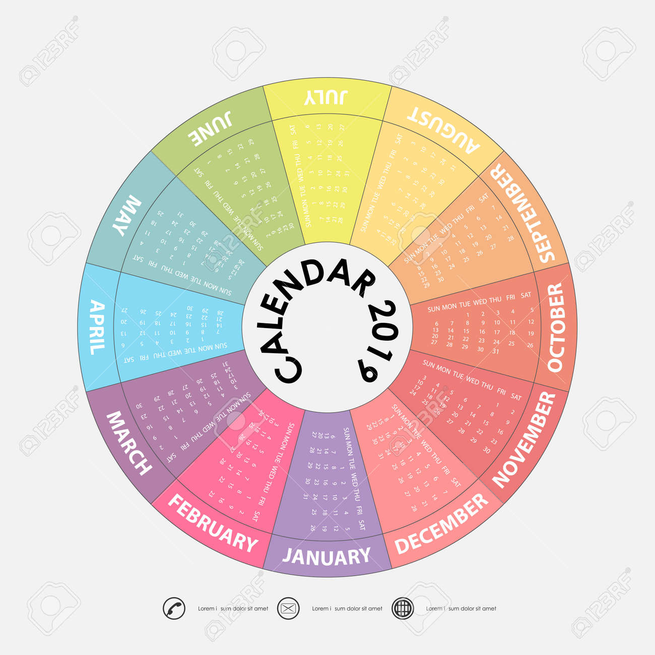 2019 calendar template circle calendar template calendar 2019 circle calendar template