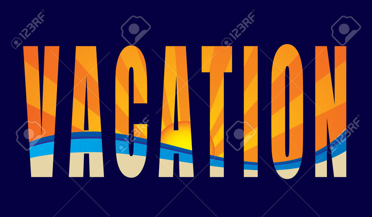 abstract vacation word series royalty free cliparts vectors and vacation word