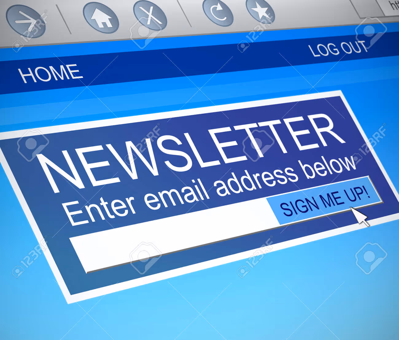 Illustration depicting a computer screen capture with a newsletter concept. - 39076077 Illustration depicting a computer screen capture with a newsletter concept. - 39076077