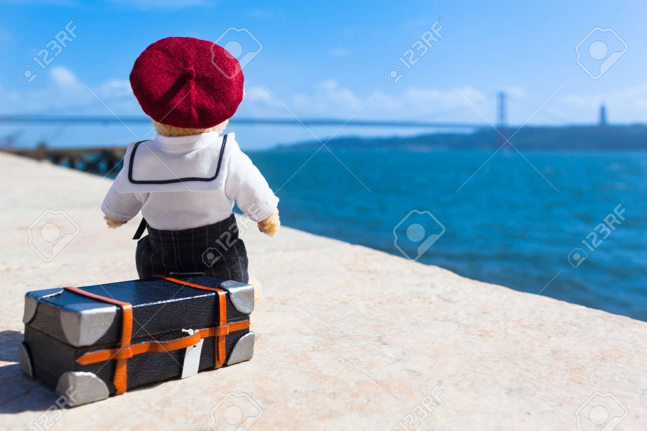 teddy bear in sailor suit