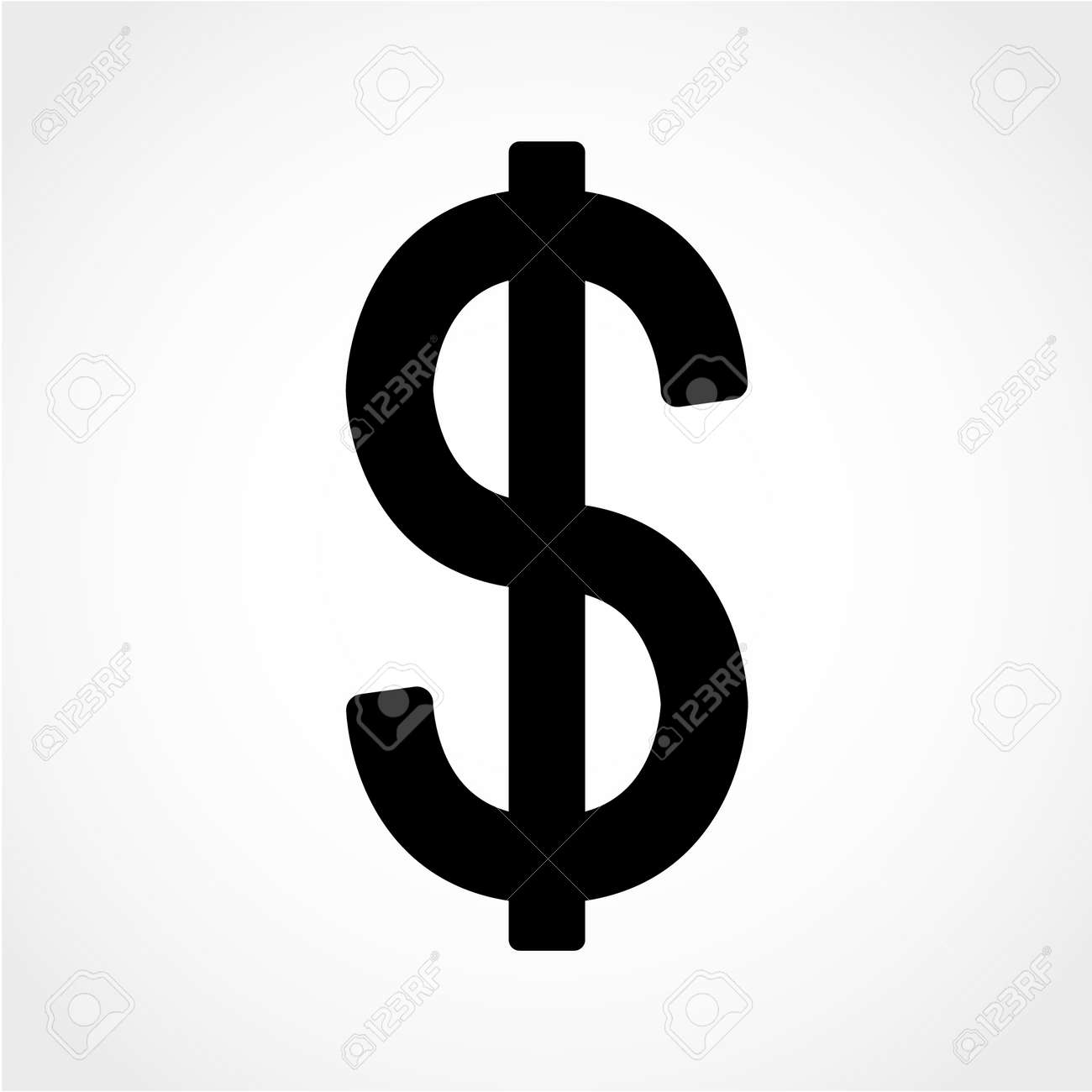 USD Currency Symbol. Money Label. Dollars Sign Icon Isolated On White  Background 免版税剪贴画，向量插图和库存图片. Image 50991822