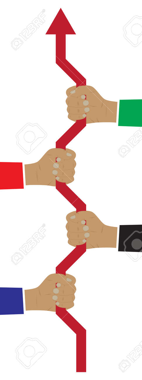 Corporate solidarity. Teamwork. Concept of teamwork that leads company to success. Corporate culture. - 42028079 Corporate solidarity. Teamwork. Concept of teamwork that leads company to success. Corporate culture. - 42028079