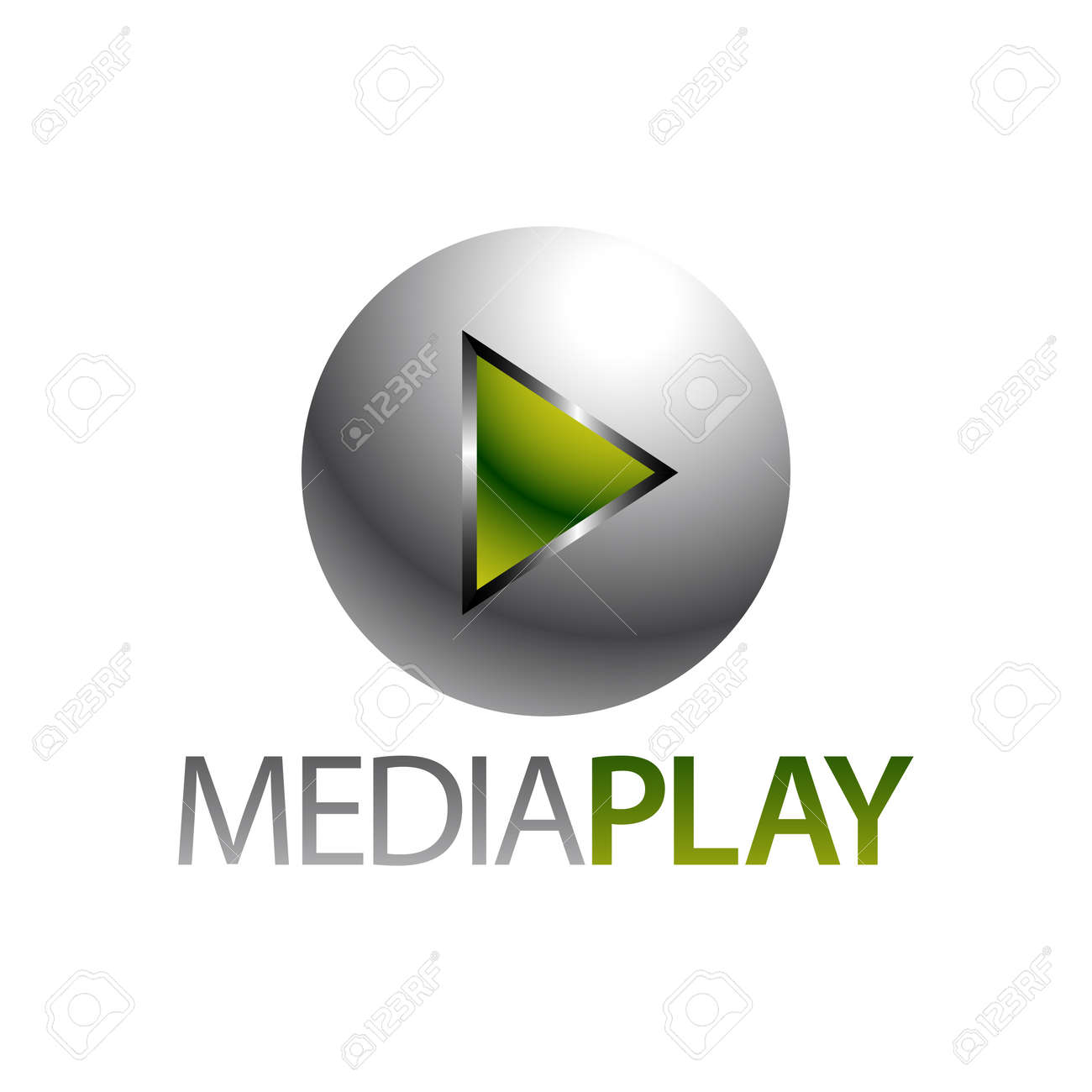 Shiny sphere green media play icon logo concept design template idea - 143647446 Shiny sphere green media play icon logo concept design template idea - 143647446