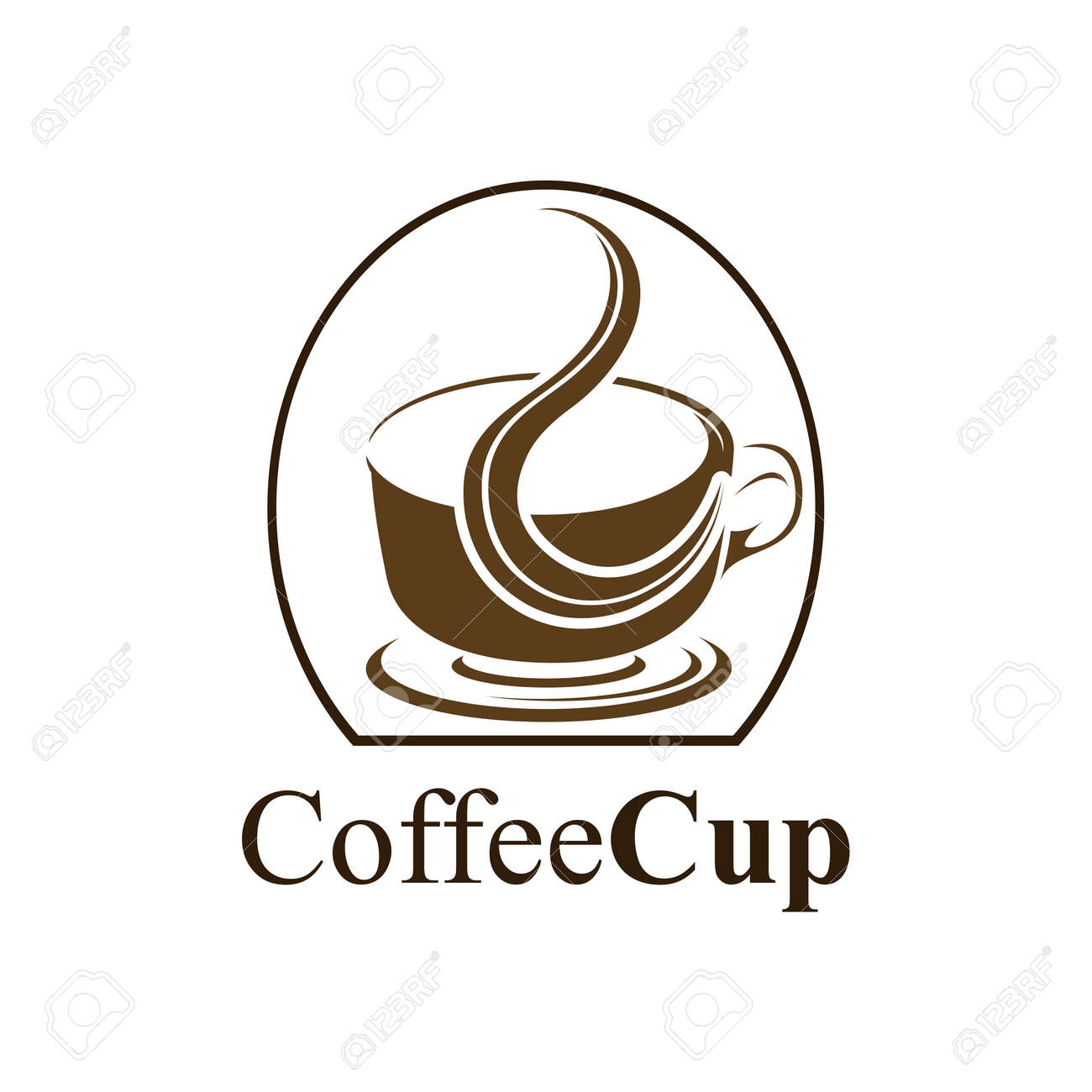 Coffee cup logo concept design. Symbol graphic template element vector - 143647632 Coffee cup logo concept design. Symbol graphic template element vector - 143647632