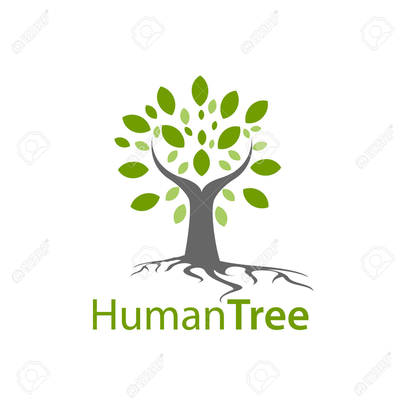Human tree logo concept design. Symbol graphic template element vector - 143647671 Human tree logo concept design. Symbol graphic template element vector - 143647671