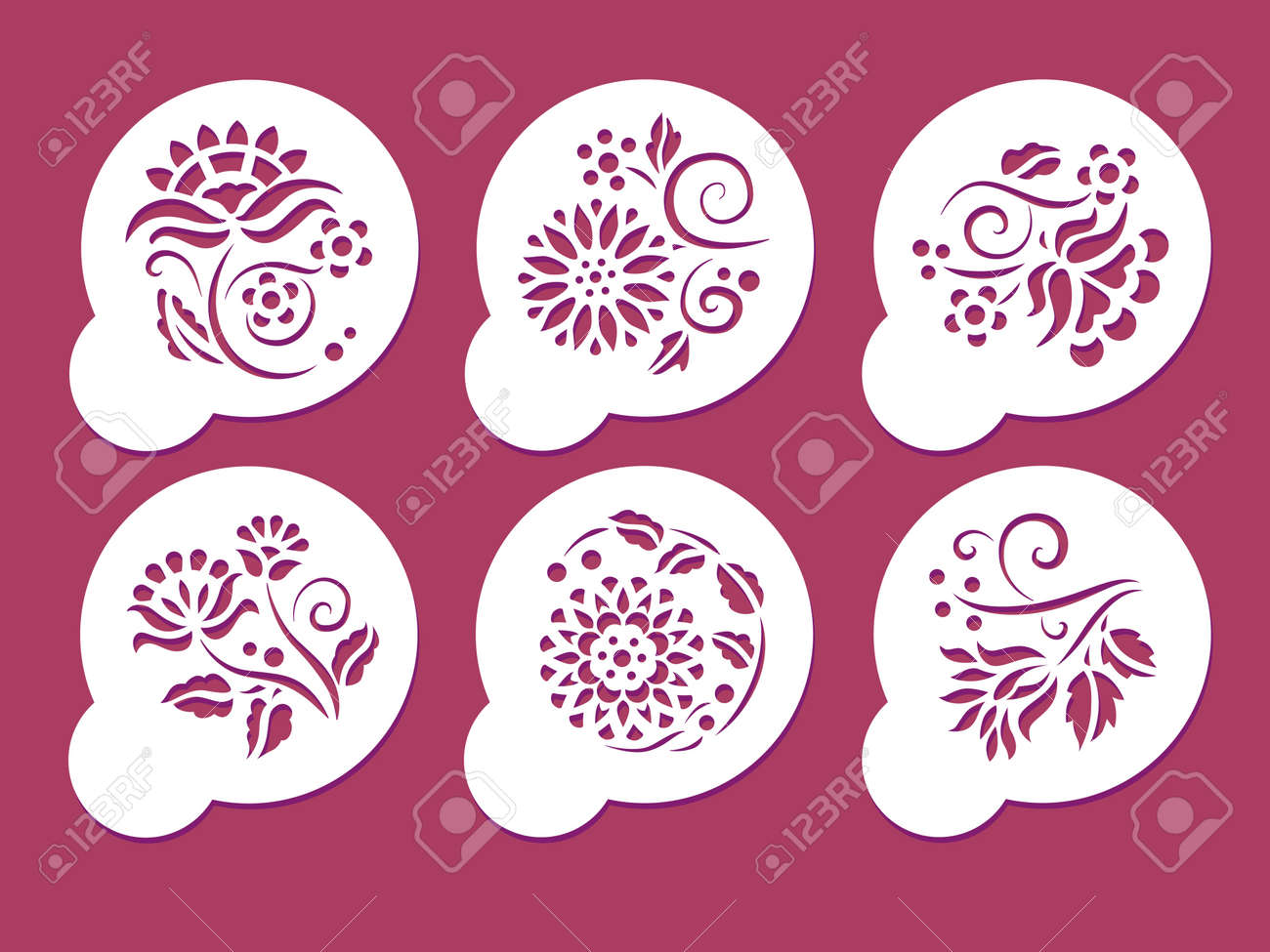spring stencils illustration spring stencils