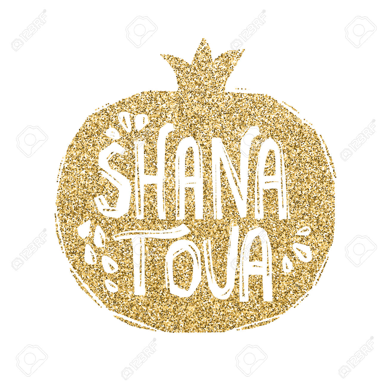 rosh hashanah greeting card with pomegranate shana tova or jewish