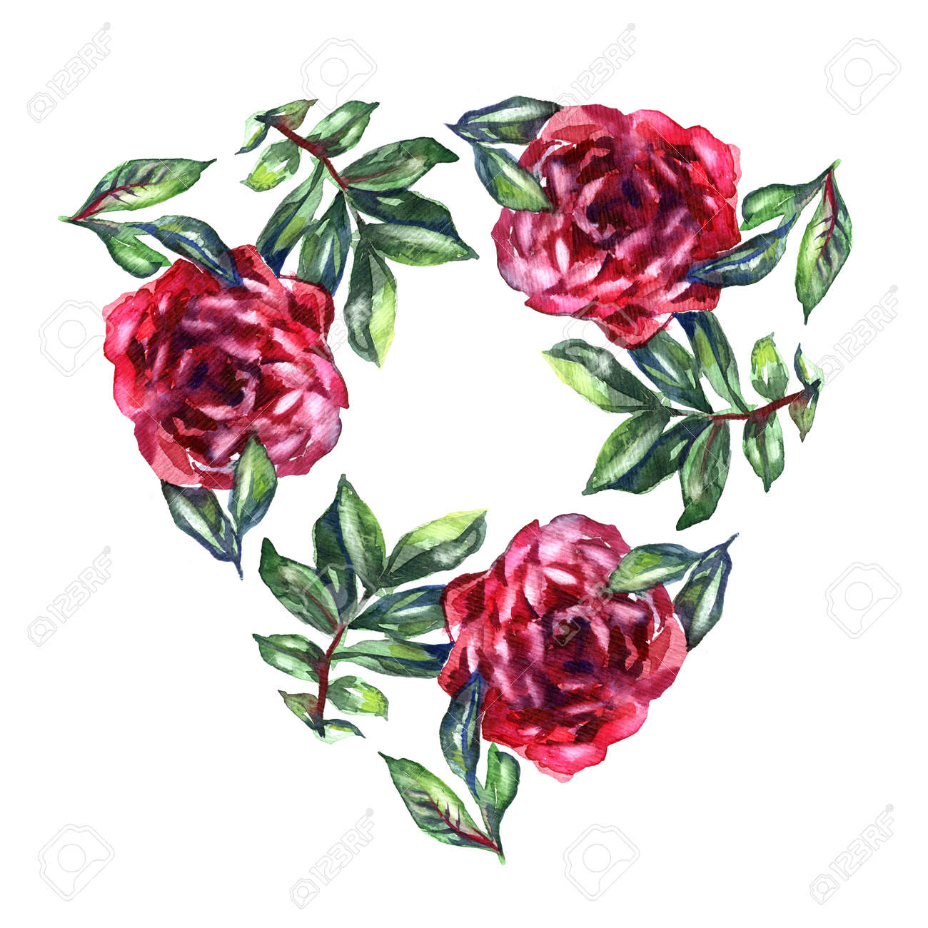 rose flower wreath floral