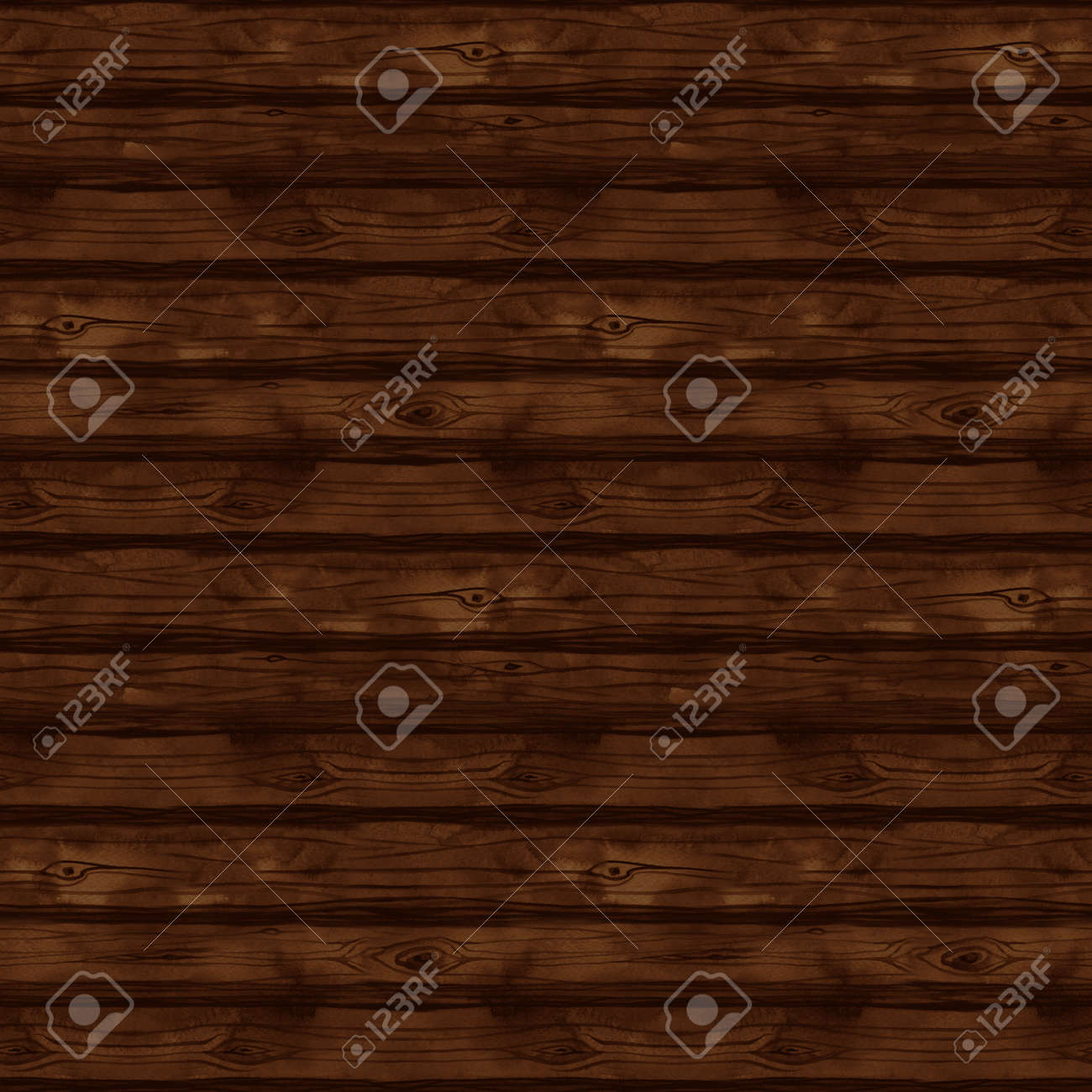 Seamless Pattern With Watercolor Wood Texture Boards Fence Stock Photo Picture And Royalty Free Image Image