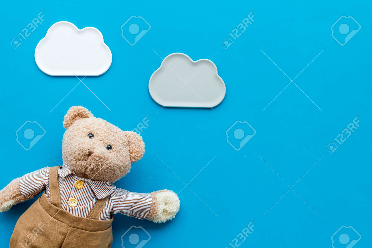 blue baby teddy bear