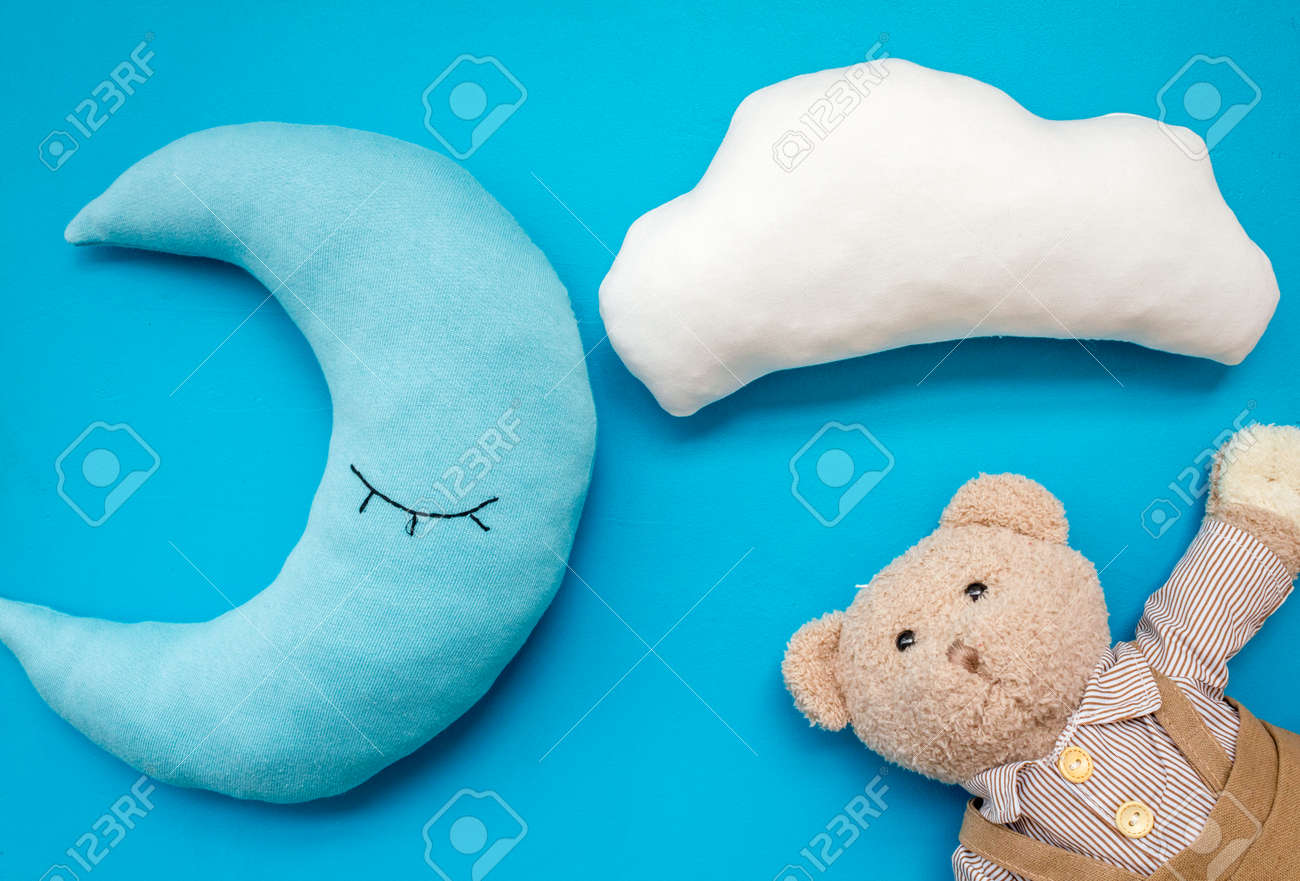 care bear with moon and cloud