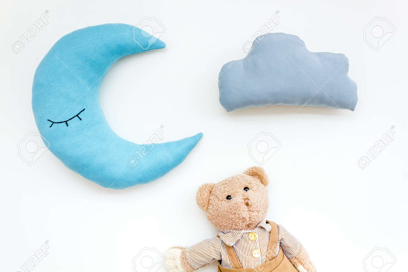 care bear with moon and cloud