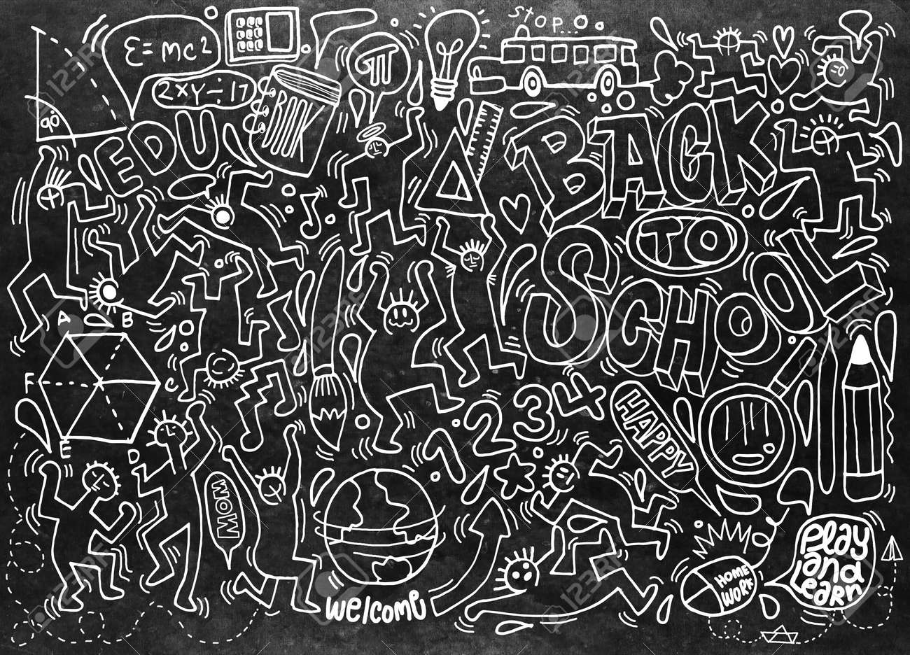 テーマにした落書き背景 学校落書き ベクトルを学校に戻る設定します のイラスト素材 ベクタ Image テーマにした落書き背景 学校落書き ベクトルを学校に戻る設定します のイラスト素材 ベクタ Image