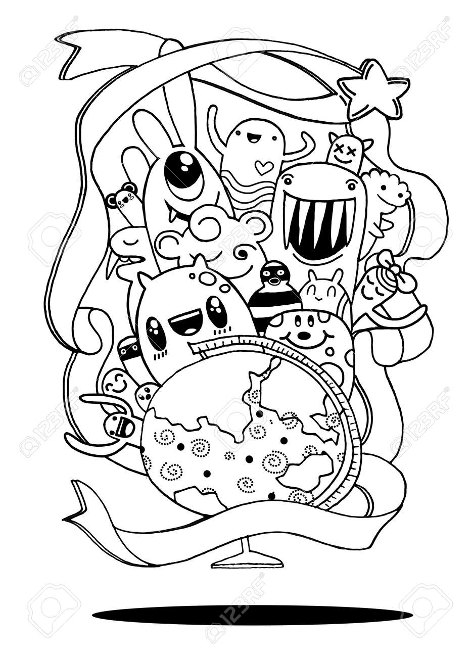 流行に敏感な手描きクレイジー落書きモンスター市描画スタイル ベクトル イラスト 図面 フラット デザイン イラストレーター ライン ツール のイラスト素材 ベクタ Image 流行に敏感な手描きクレイジー落書きモンスター市描画スタイル ベクトル イラスト 図面 フラット デザイン イラストレーター ライン ツール のイラスト素材 ベクタ Image