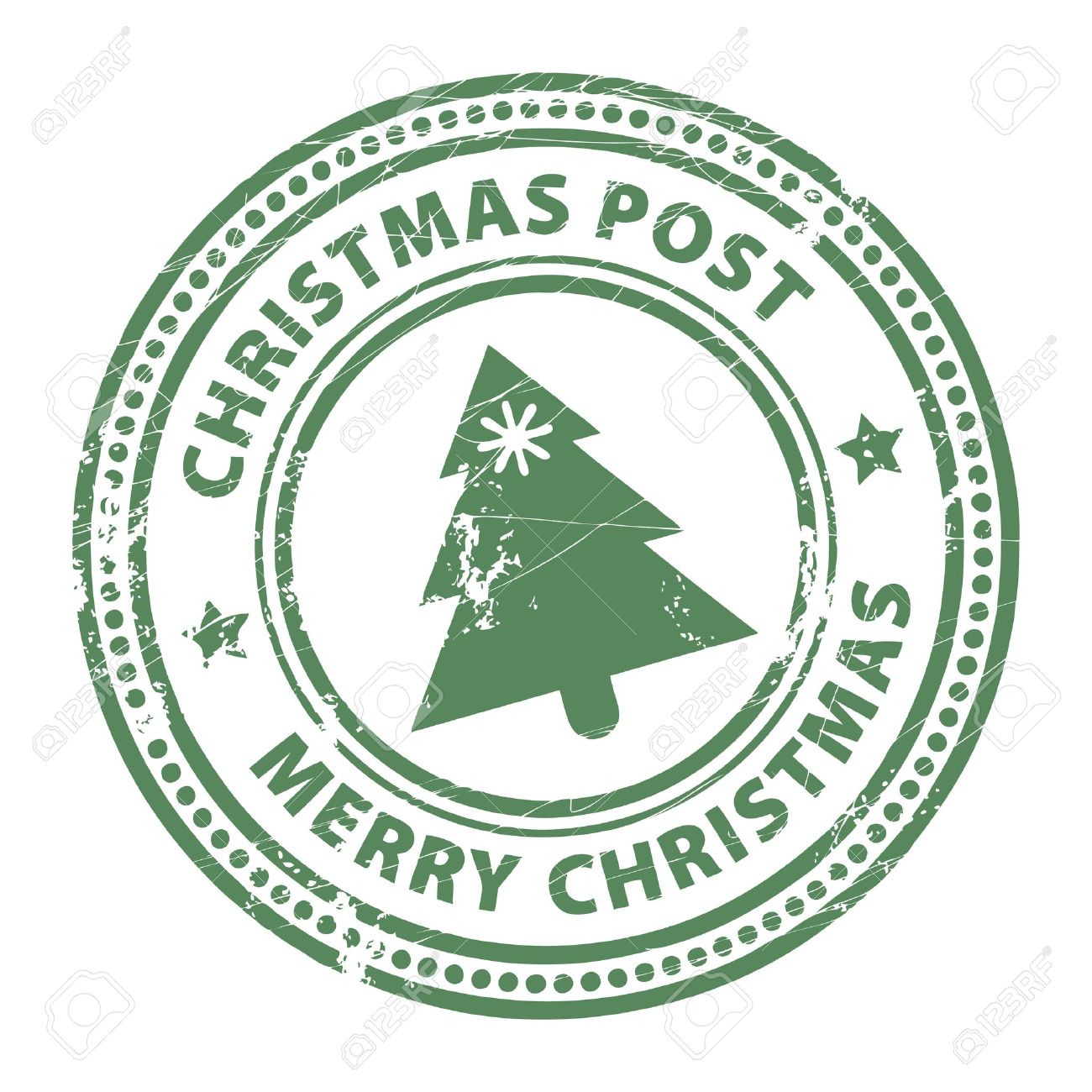 Grunge Stamp With Xmas Tree And The Text Christmas Post And Merry Christmas  Written Inside The Stamp Royalty Free SVG, Cliparts, Vectors, and Stock  Illustration. Image 14019053., image size:1300x1300