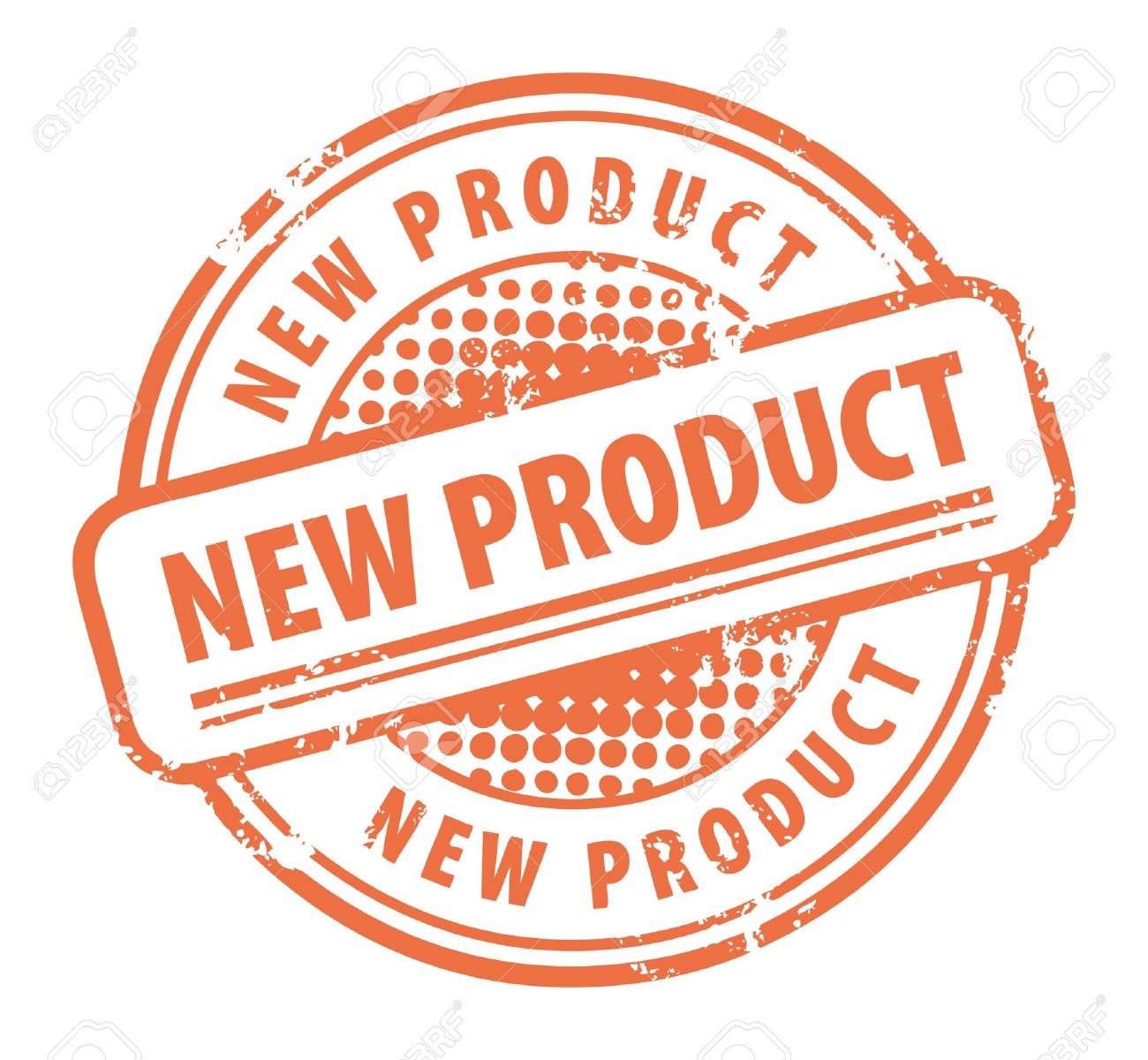 abstract grunge rubber stamp with the word new product written product word