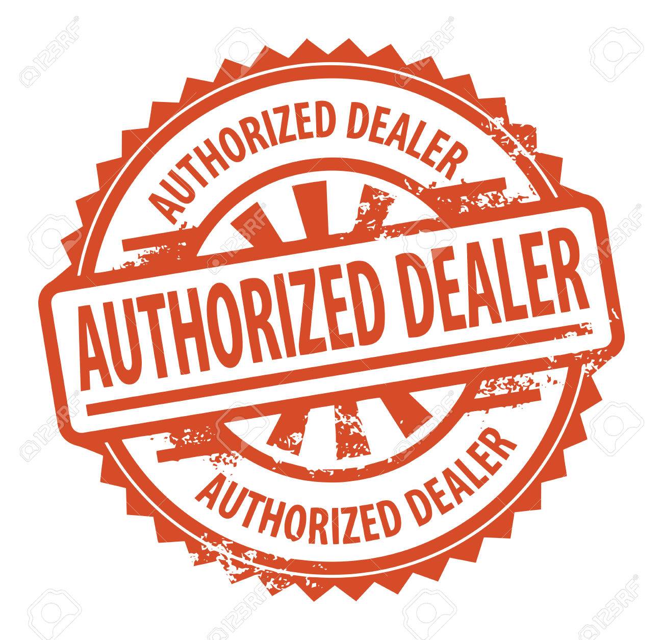 Abstract grunge rubber stamp with the text Authorized Dealer written inside the stamp - 22297162 Abstract grunge rubber stamp with the text Authorized Dealer written inside the stamp - 22297162