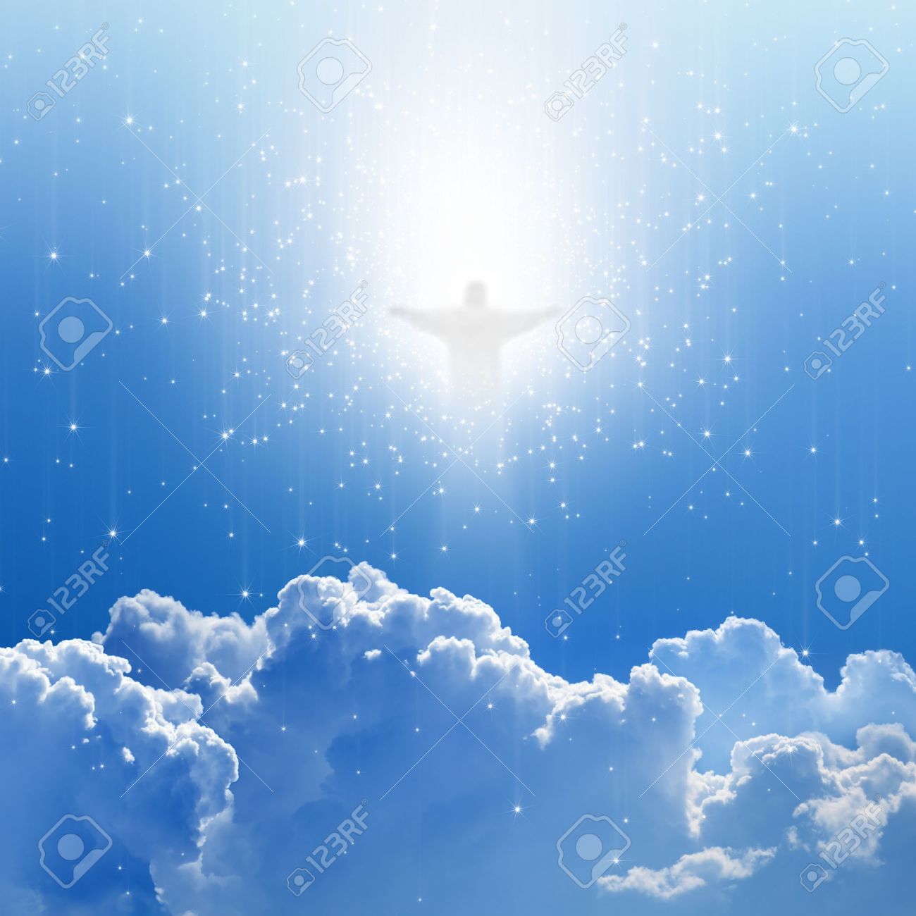 jesus christ in blue