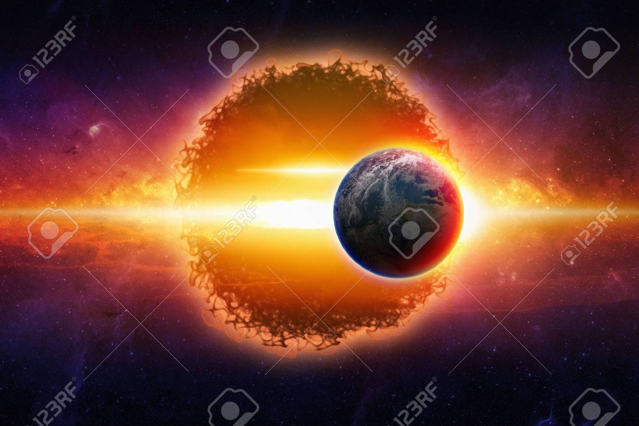 幻想的な背景 - エイリアン惑星空間、スター ・ ウォーズの世界の戦争 