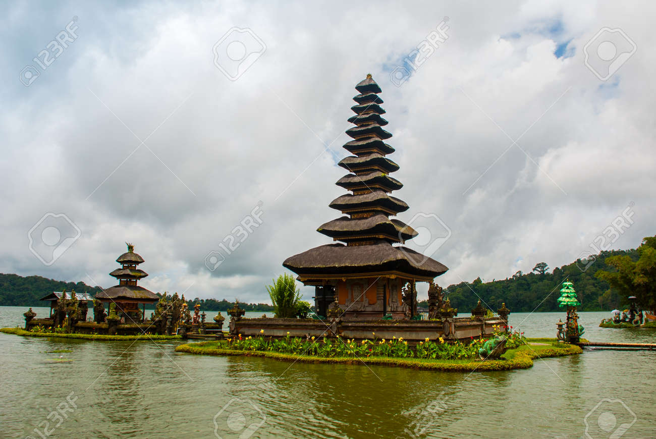 Pura Ulun Danu Batur Is A Temple In Bali Situated On Lake Beratan