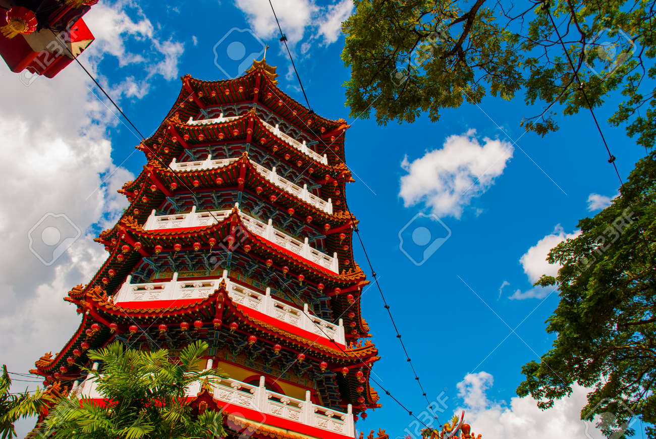 Tua Pek Kong Temple The Beautiful Chinese Temple Of The Sibu City Of Sarawak Malaysia Borneo Stock Photo Picture And Royalty Free Image Image 88093405