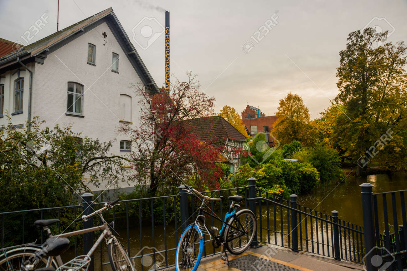 Odense Denmark Beautiful Old Buildings By The River In Odense Stock Photo Picture And Royalty Free Image Image