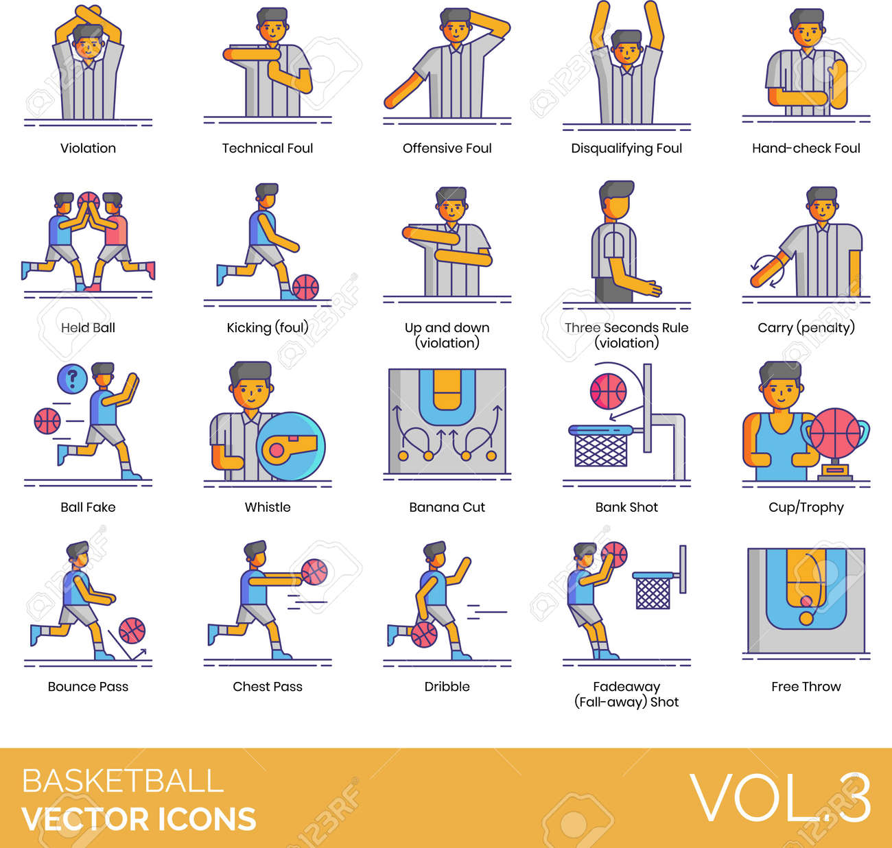 Line Icons Of Basketball Rules, Penalty, Trophy, Technique Royalty Free  SVG, Cliparts, Vectors, and Stock Illustration. Image 153128956.