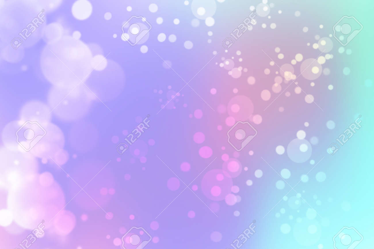 Beautiful Pastel Pink Yellow Red Orange Green Blue White Abstract