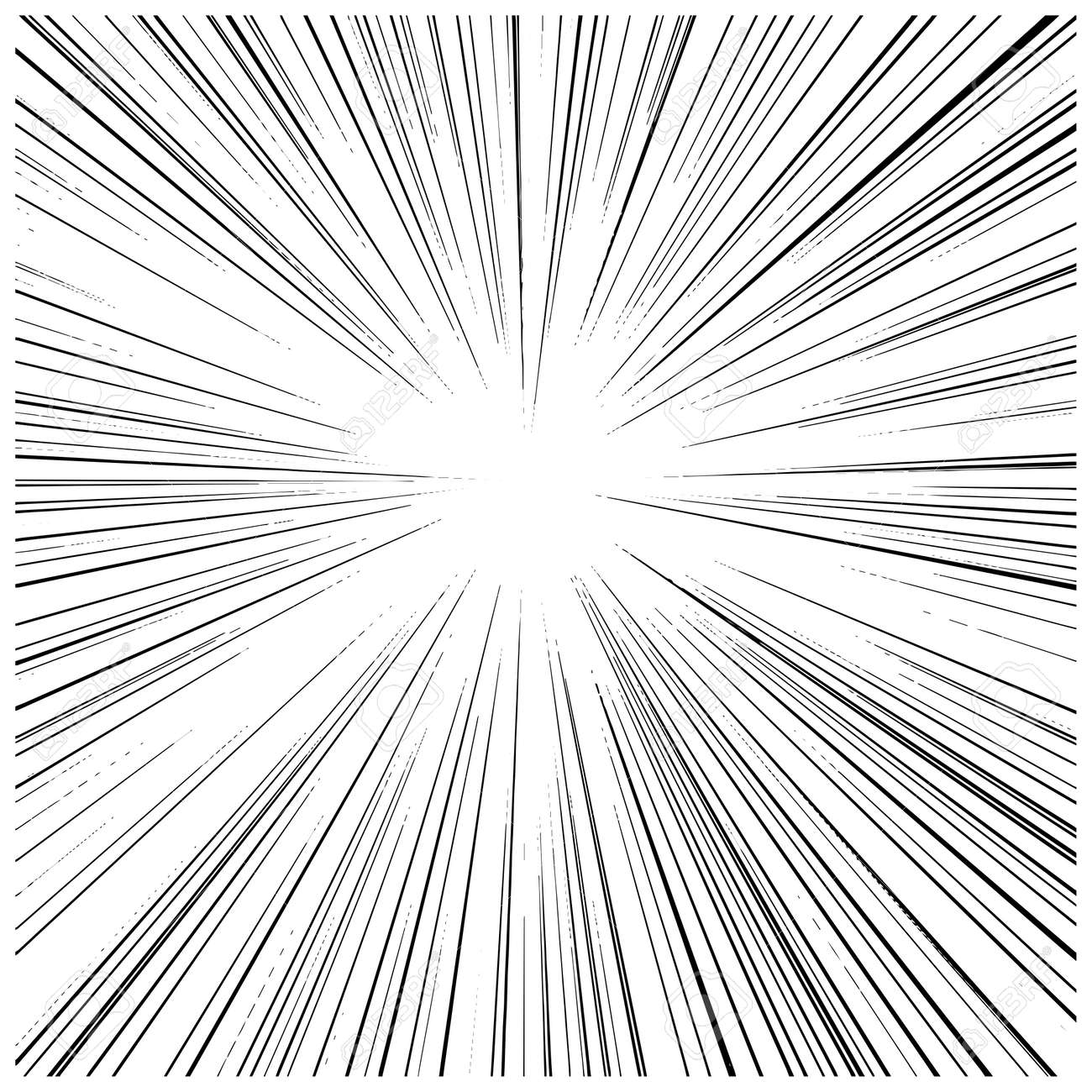 図ベクトル抽象的な漫画速モーション薄いブラック スター バースト直線のイラスト素材 ベクタ Image