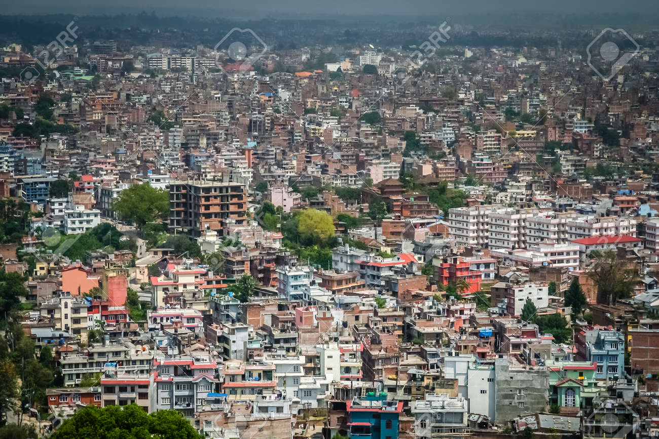 Aerial View Of Kathmandu - The Capital Of Nepal Stock Photo, Picture and  Royalty Free Image. Image 47227352., image size:1300x867