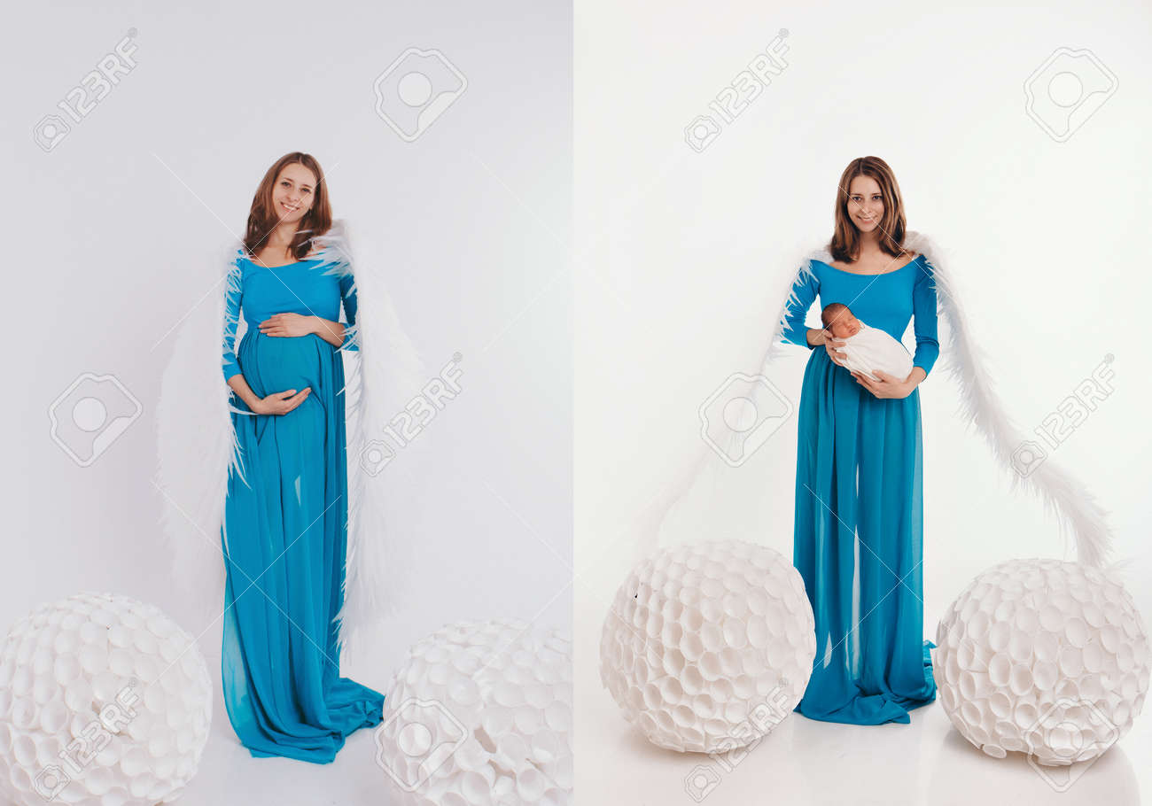 angel dress for new born baby