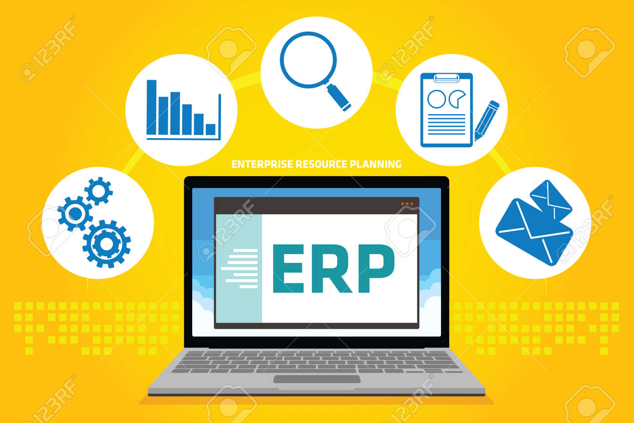 Erp 企業資源計画 ベクトル図の概念のイラスト素材 ベクタ Image 6021